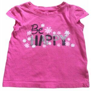 9M PLAY Pink “Be Happy” Cotton Tee